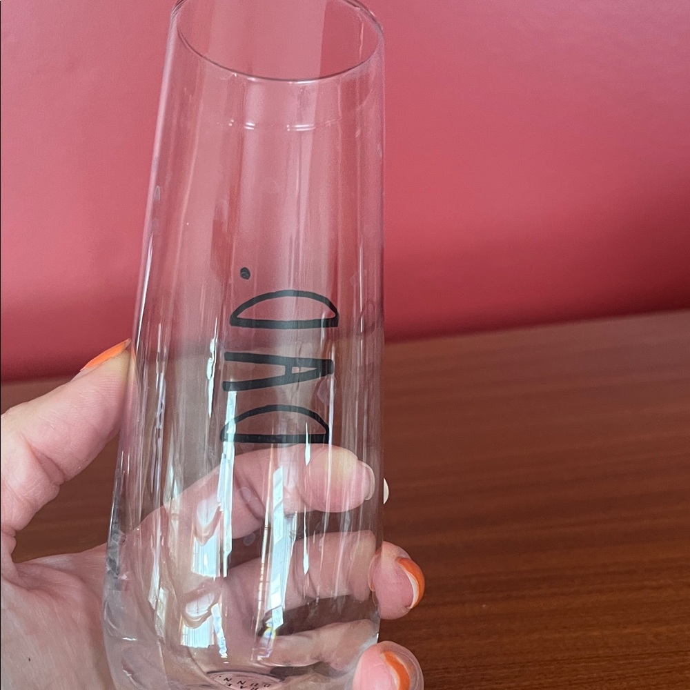 Like new Rae Dunn Clear Glass with Black Text - Picture 6 of 14